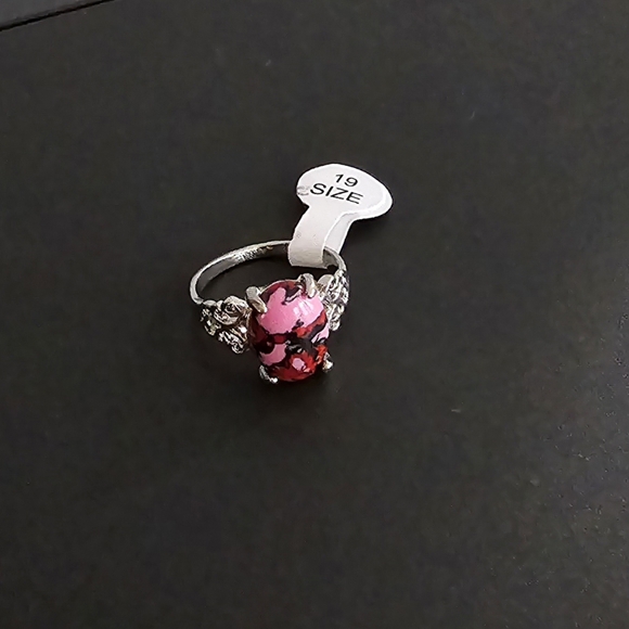 HOWLITE POLISHED CABECHON  MODERN NEW SIZE 9 RING - Picture 3 of 3